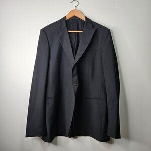 Reiss Single Breast Black Blazer Men's Sz 42R Wool Blend